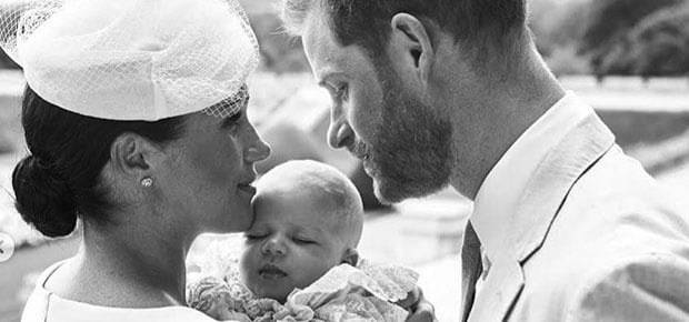 The Duke and Duchess of Sussex with baby Archie. (sussexroyal/Chris Allerton)