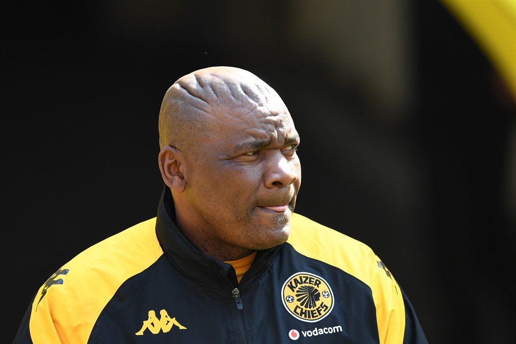 JOHANNESBURG, SOUTH AFRICA - SEPTEMBER 02: Kaizer Chiefs coach Molefi Ntseki during the MTN8 semi final, 1st leg match between Kaizer Chiefs and Mamelodi Sundowns at FNB Stadium on September 02, 2023 in Johannesburg, South Africa. (Photo by Lefty Shivambu/Gallo Images)