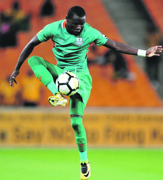 HOT PROPERTY Zambia and Zesco United striker  Lazarous Kambole is said to have reached an agreement with Kaizer Chiefs. Picture: Samuel Shivambu / BackpagePix