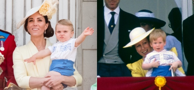 Prince Louis's outfit bore a striking resemblance to an outfit worn by a young Prince Harry during Trooping the Colour in 1986.
(Photos: Getty Images)