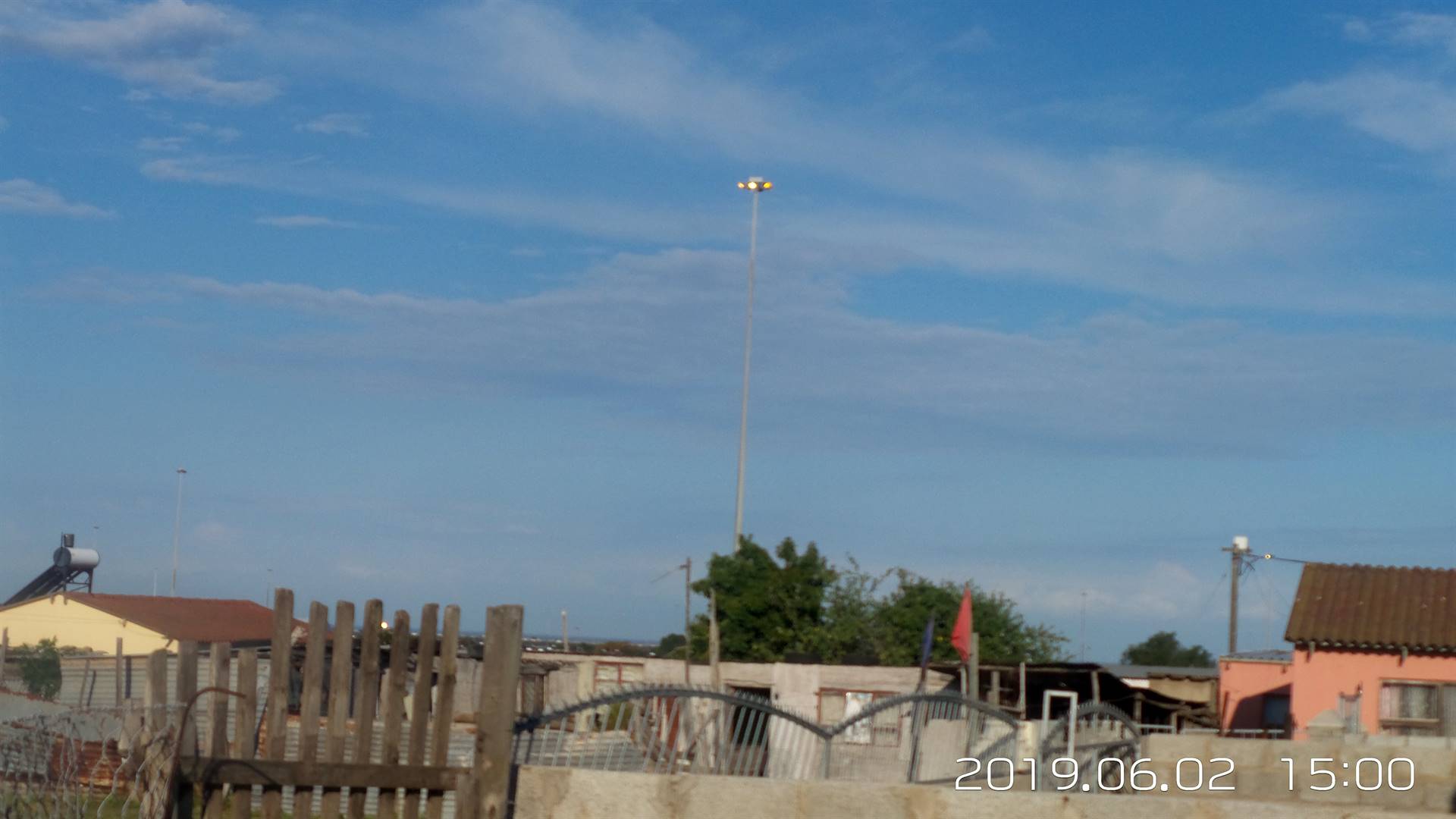 street light that is lit non stop in Bunyuluza Street,NU8, Motherwell. There are about fifteen such lights that are switched on continuously in Motherwell alone. Photo by Joseph Chirume