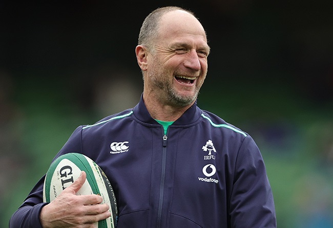 Ireland attack coach Mike Catt. (Photo by David Rogers/Getty Images)