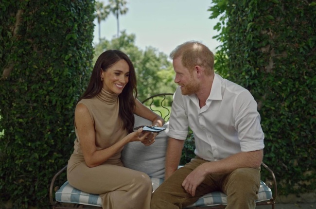 Prince Harry and wife Meghan put on a united front as they made surprise phone calls to the winners of a new technology award from the sun-drenched garden of their home in Montecito, California. (PHOTO: RT Youth Power Fund/PLANET/MAGAZINE FEATURES)
