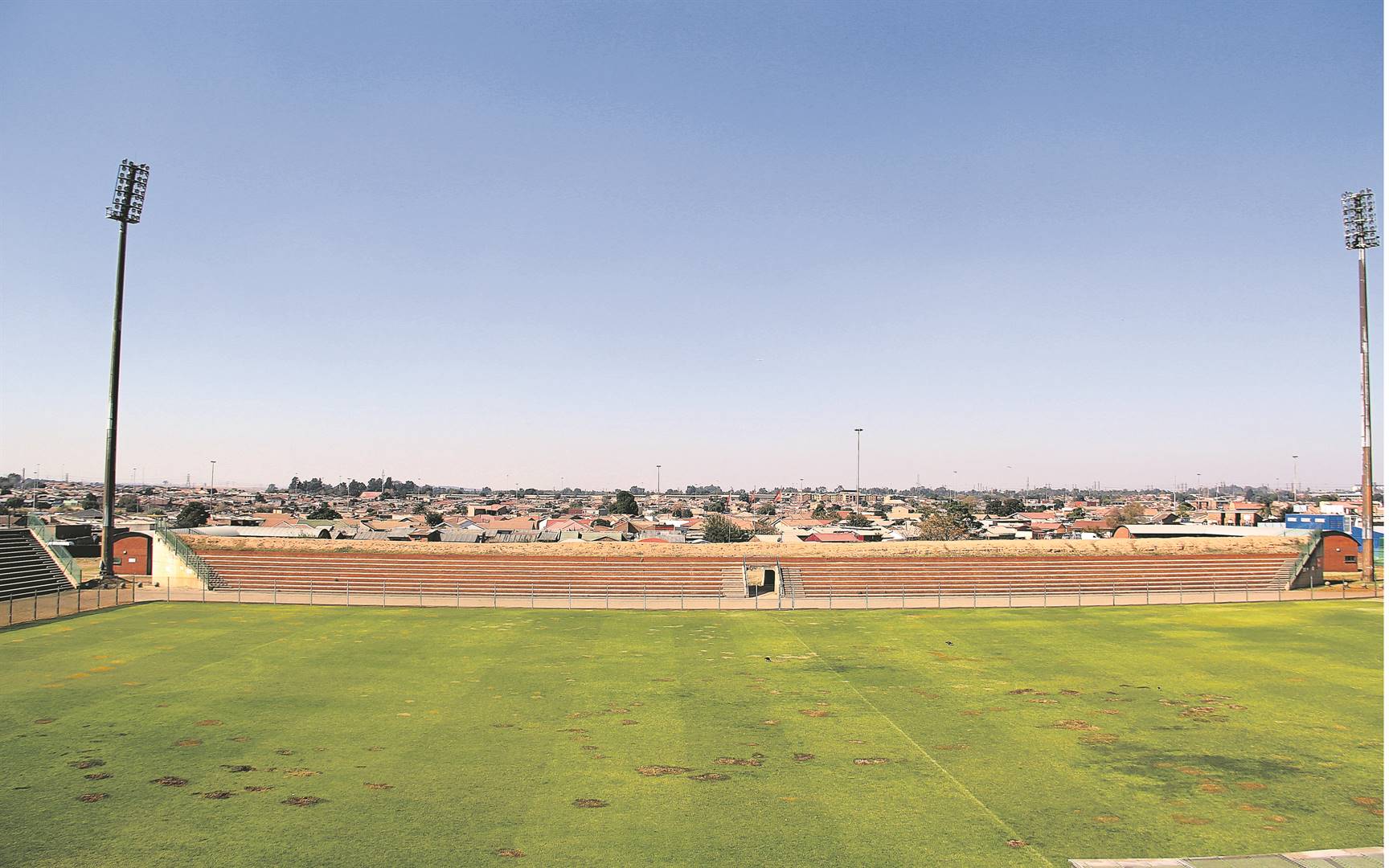 Makhulong Stadium pitch will be upgraded by the City of Ekurhuleni from today. Photo byCollen Mashaba