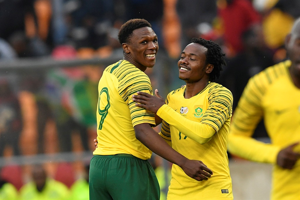 Lebo Mothiba and Percy Tau of South Africa will hope to bang in the goals at the Afcon.
Photo: Gallo Images  