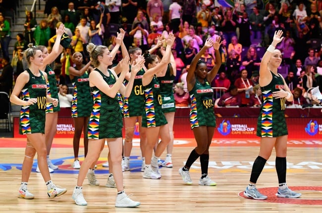 Proteas celebrate after Uganda win at the Netball World Cup