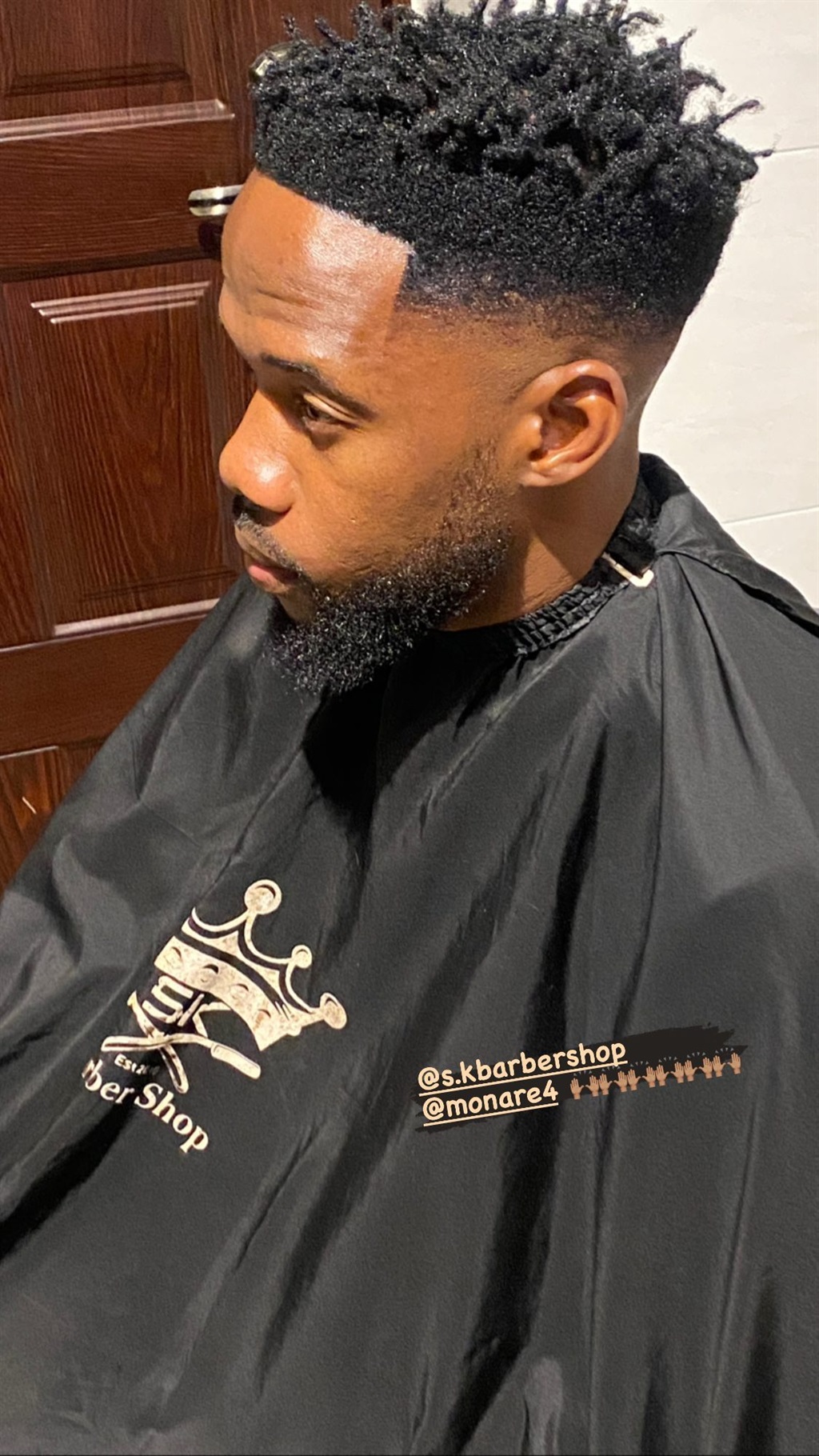 Mduduzi Mdantsane's fresh haircut from SK Barber S
