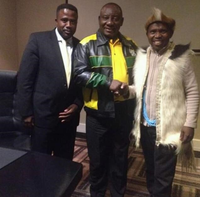 Cyril Ramaphosa and members of the ATM 