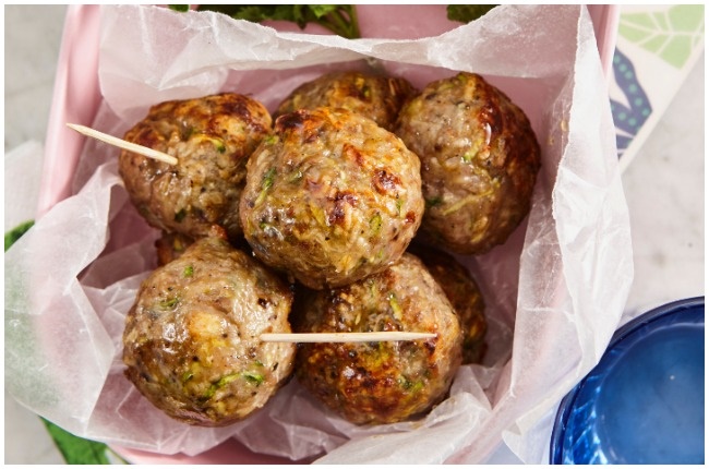 Mini veggie meatballs.