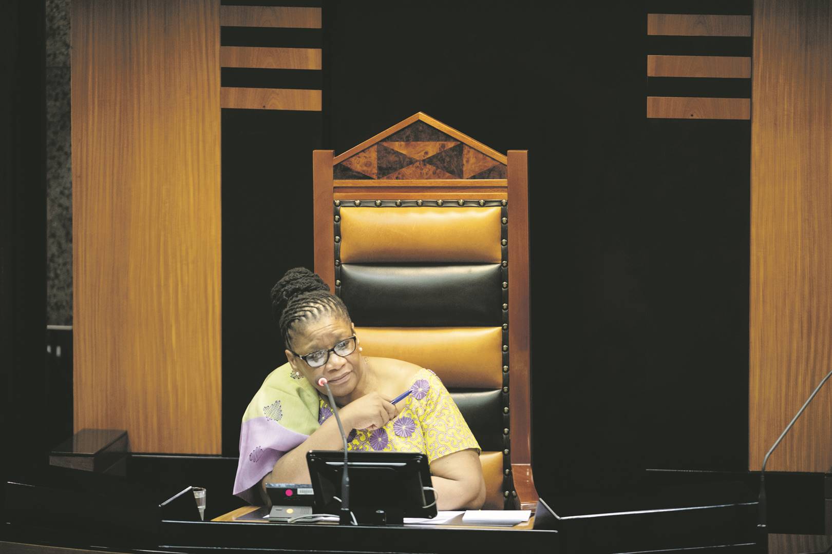 Thandi Modise during a Sona debate at the National Assembly on February 12 in Cape Town. MPs gathered to question Ramaphosa’s address, which took place on February 7. Picture: Gallo Images / Netwerk24 / Jaco Marais
