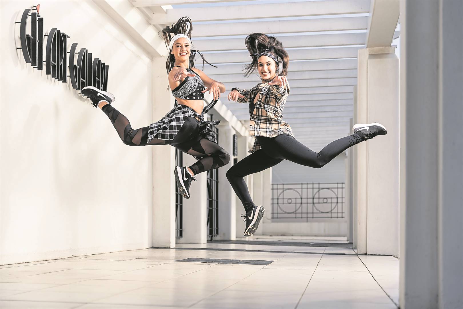 Kelly Schoeman and Kelly Mathiesen, both of Defying Gravity Dance Studio, are looking forward to participating in the 42nd edition of the NMB Dance Festival. The photo was taken at GFI Art Gallery.