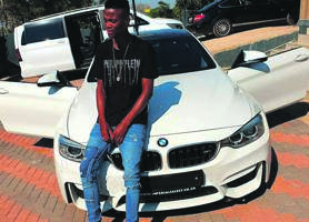 King Monada shows off his new BMW M4 in which he shot a video looking as if he was drunk.
