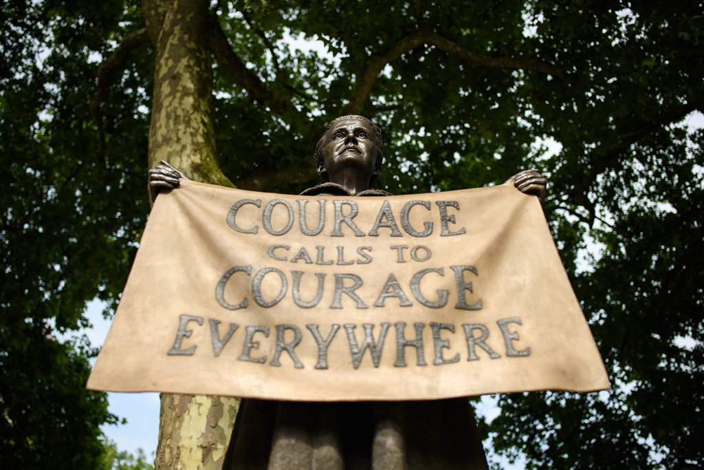 Statue of Womens Rights campaigner Millicent Garrett Fawcett is seen in Parliament Square on May 31, 2018 in London, England.  (Photo by Leon Neal/Getty Images)