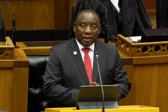 President Cyril Ramaphosa delivers his June 2019 State of the Nation Address (Jaco Marais, Netwerk24)