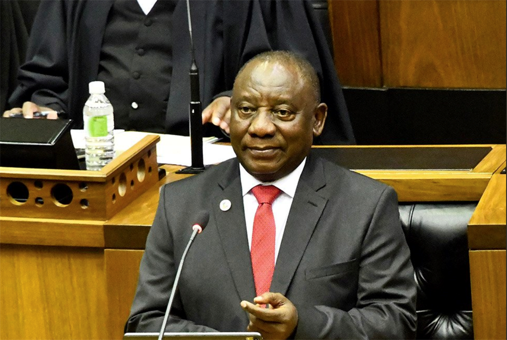 President Cyril Ramaphosa in the National Assembly