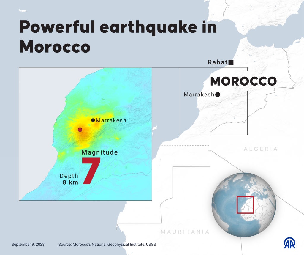 morocco earthquake graphic