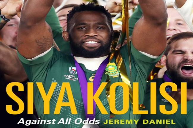 The revised cover of an unofficial biography on Siya Kolisi