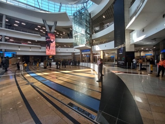 <p>At the moment, the OR Tambo International Airport arrivals hall is not that busy, but it will pick up when the Banyana players arrive.&nbsp;</p><p><em>Photo: Khanyiso Tshwaku (News24 Sport)</em></p>