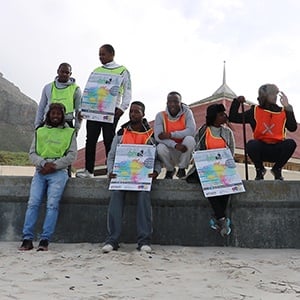 Some of the youth who walked from Durban. (Screengrab)