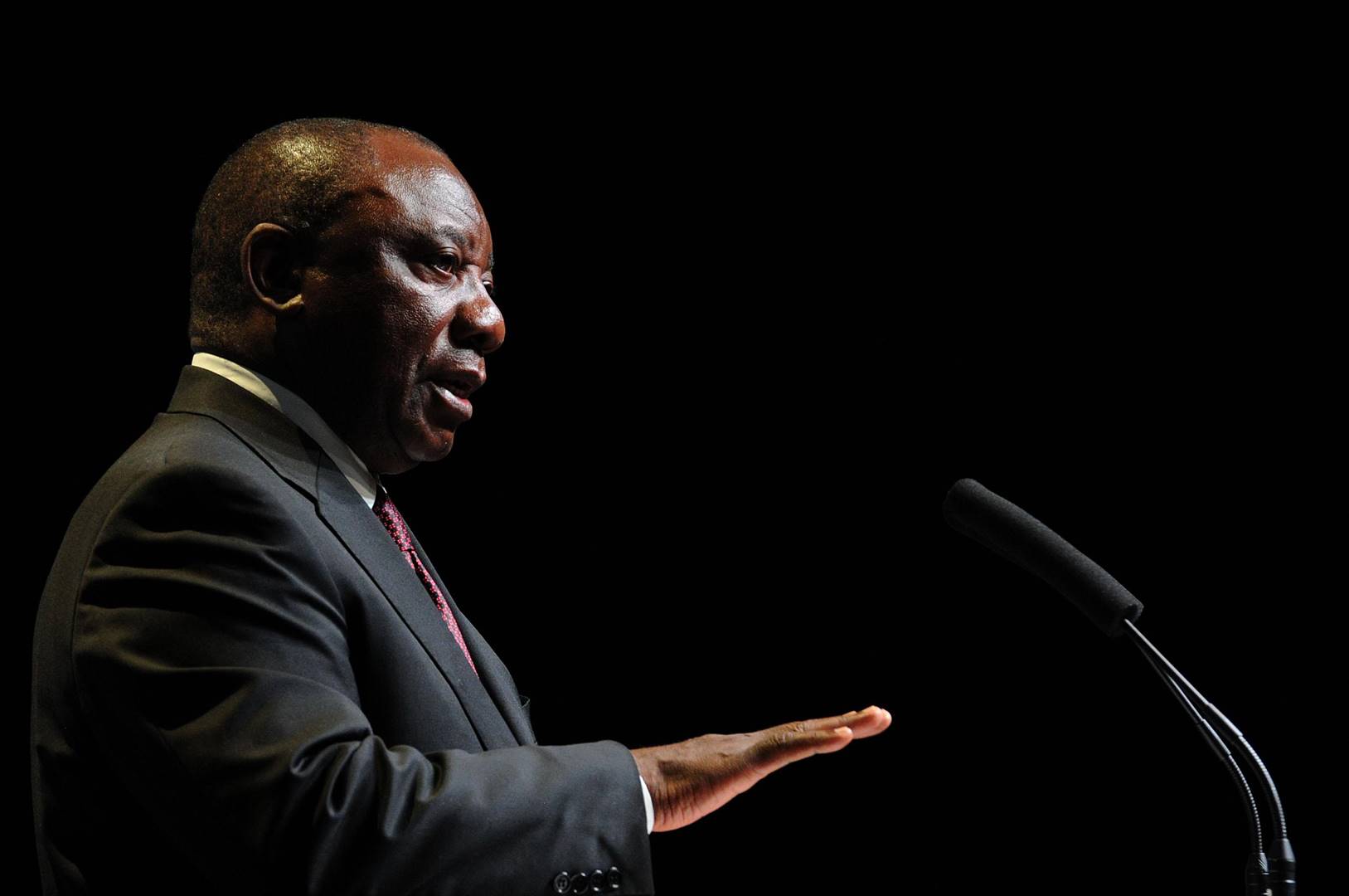 President Cyril Ramaphosa addressing the Official Opening of the Partnership for Maternal, Newborn and Child Health Forum, Sandton Convention Centre, Johannesburg. Picture: Elmond Jiyane,  