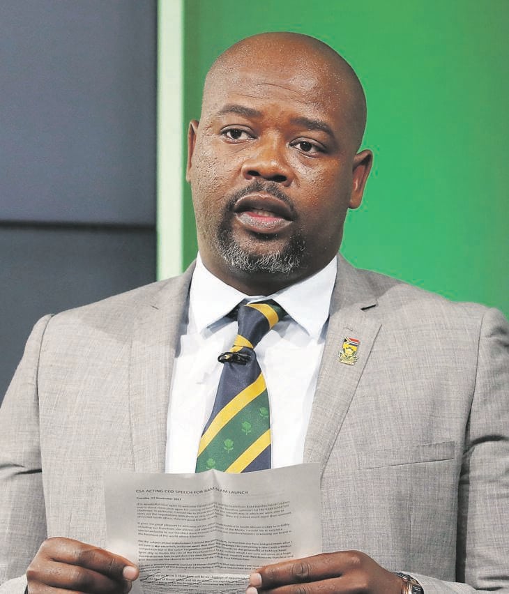 GUTTED CSA chief executive Thabang Moroe is as upset as the entire South African nation at the poor performance of the Proteas at the World Cup. Picture: Muzi Ntombela / BackpagePix