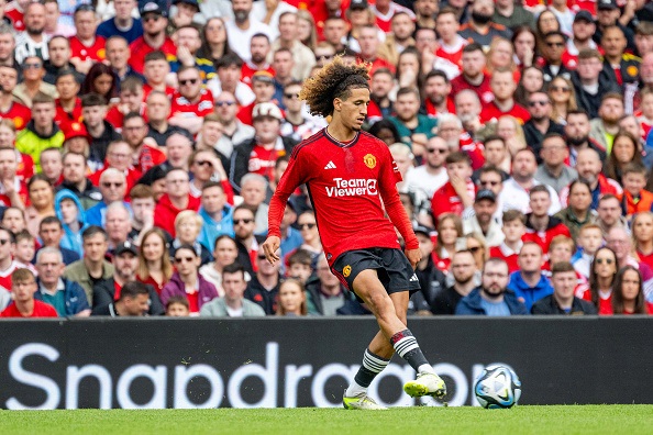 Hannibal Mejbri of Manchester United and Tunisia