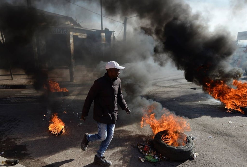 Serive delivery protests in Alexandra township i 2019. Picture: Felix Dlangamandla, Netwerk24