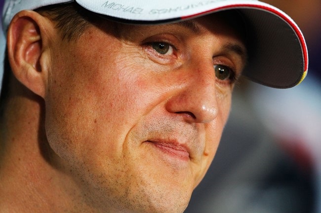 Michael Schumacher of Germany and Mercedes GP attends the drivers press conference during previews to the Malaysian Formula One Grand Prix at the Sepang Circuit on March 22, 2012 in Kuala Lumpur, Malaysia. (Photo by Paul Gilham/Getty Images)