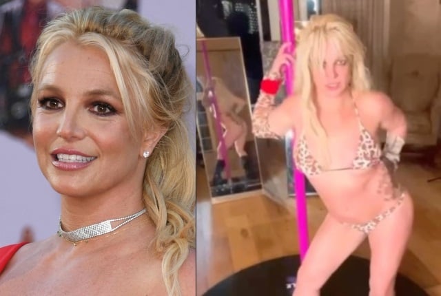 Britney Spears is dividing fans with her raunchy dance moves. (PHOTO: Gallo Images/Getty Images/Instagram/Britneyspears)