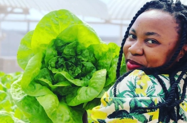 Andile is soaring through hydroponic farming.