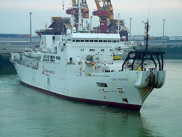 The Léon Thévenin cable laying ship.