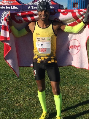 Siviwe Nkombi won the 42km marathon with an outstanding time of 2 hours 33 minutes (PHOTO: Siviwe Nkombi Instagram)