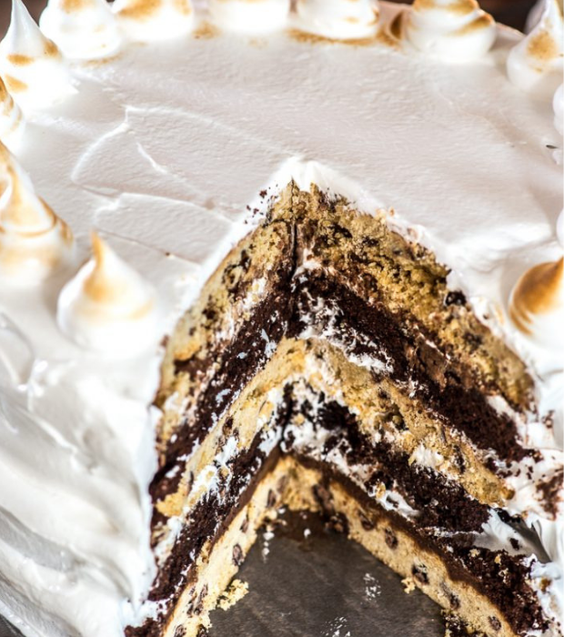 smores layer cake recipe