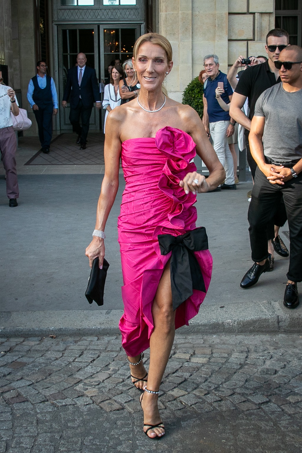 PARIS, FRANCE - JUNE 29: Singer Celine Dion is see