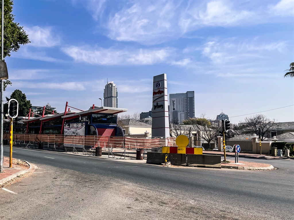 This station on Katherine Street in Sandton has been like this for years.