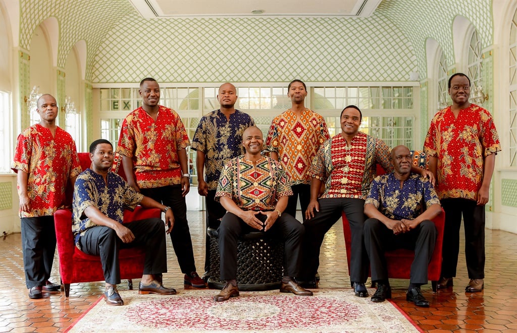 Members of Ladysmith Black Mambazo are on a serious mission. 