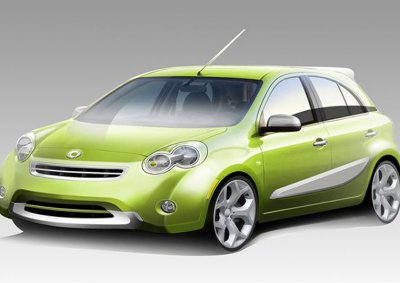 MICRA ROOTS: In this sketch released by Smart, the proposed car looks similar to Nissan's new Micra.