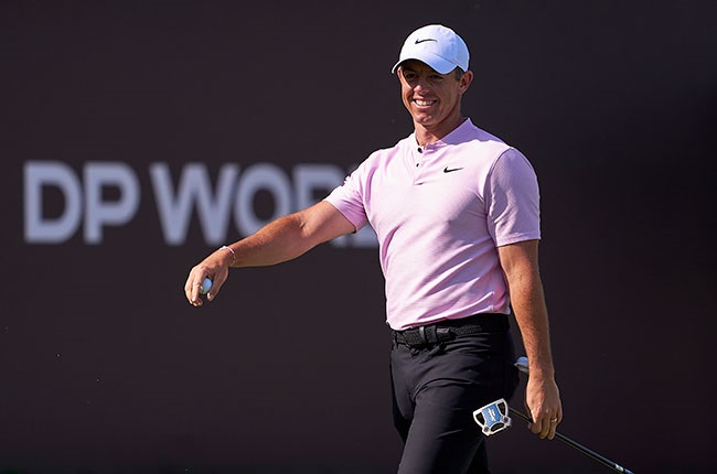 Northern Ireland golfer Rory McIlroy on the green