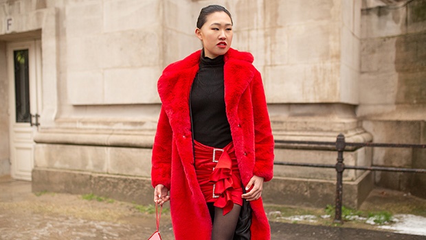 Jaime Xie is seen attending ALEXANDRE VAUTHIER during Paris Haute Couture Fashion Week