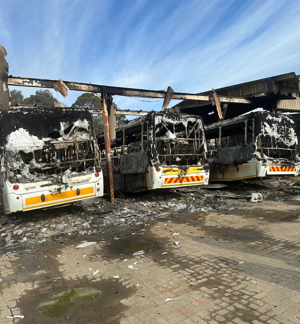 Three buses from AB350 Bus Services vandalized by fire