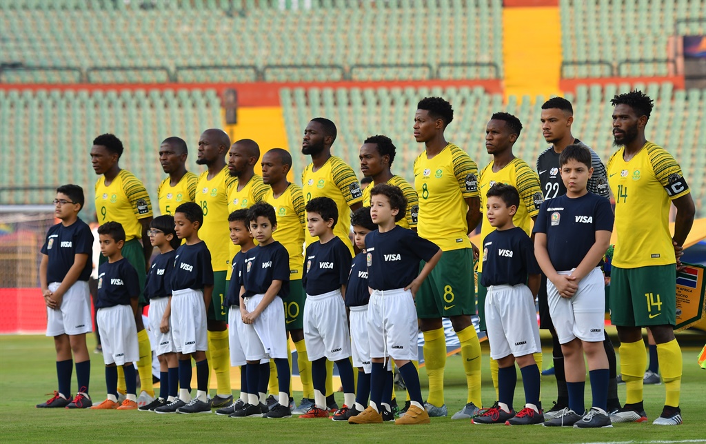 South African players during the African Cup of Nations match