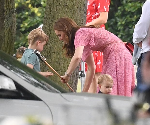 Kate Middleton, Prince George and Prince Louis. 