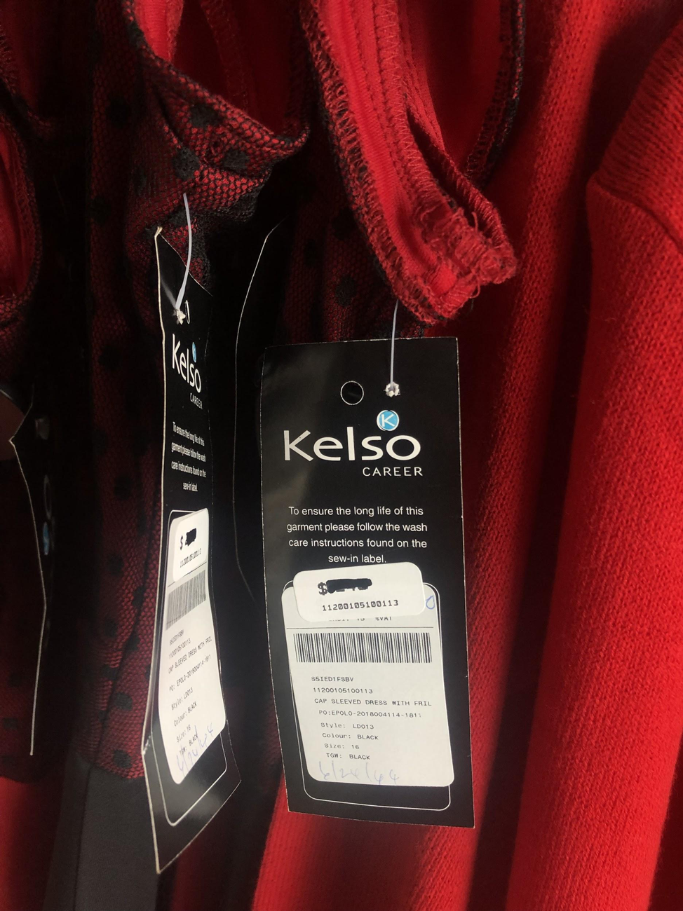 Prices crossed out on clothing items at Edgars bra