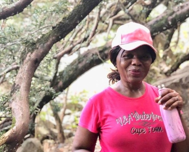 Thuli Madonsela in the mountains.