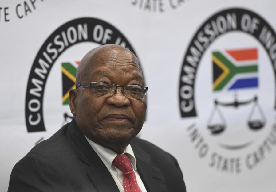 Former president Jacob Zuma appears before the state capture commission. Picture: Pool Photo via AP