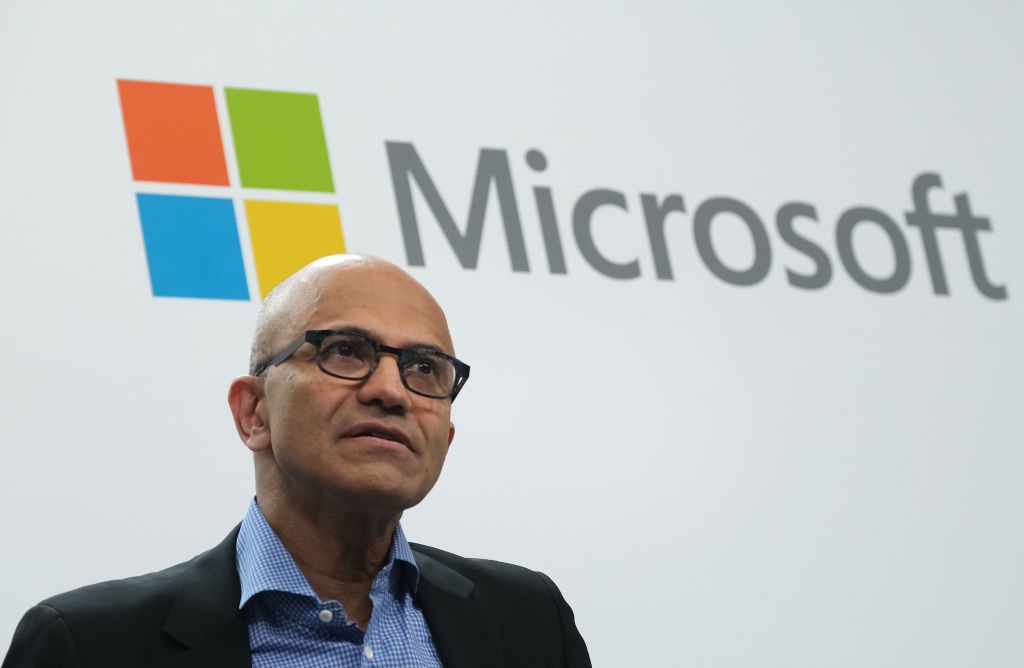 Satya Nadella, the CEO of Microsoft.