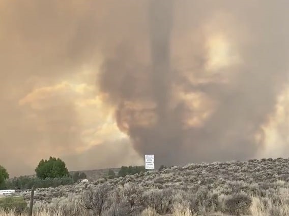Wildfires In Northern California Led To A Rare Firenado A Fire And Tornado Combination