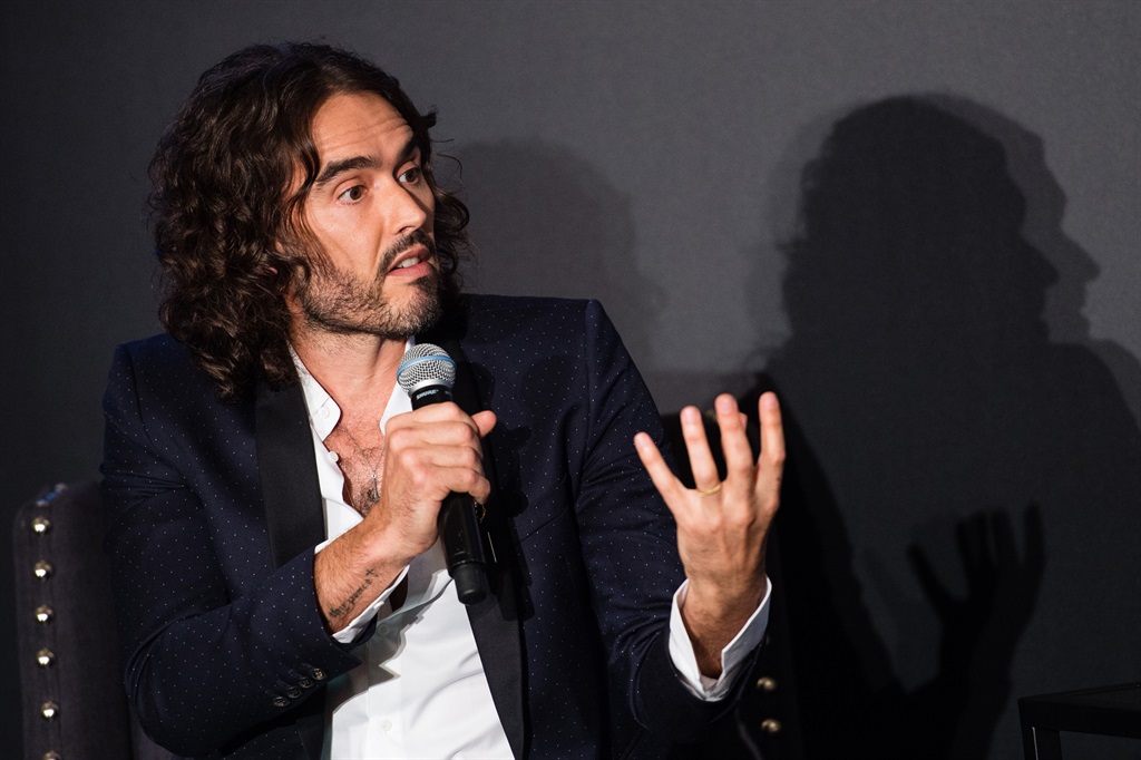 Russell Brand takes part in a discussion at Esquire Townhouse, Carlton House Terrace on 14 October, 2017 in London, England.  