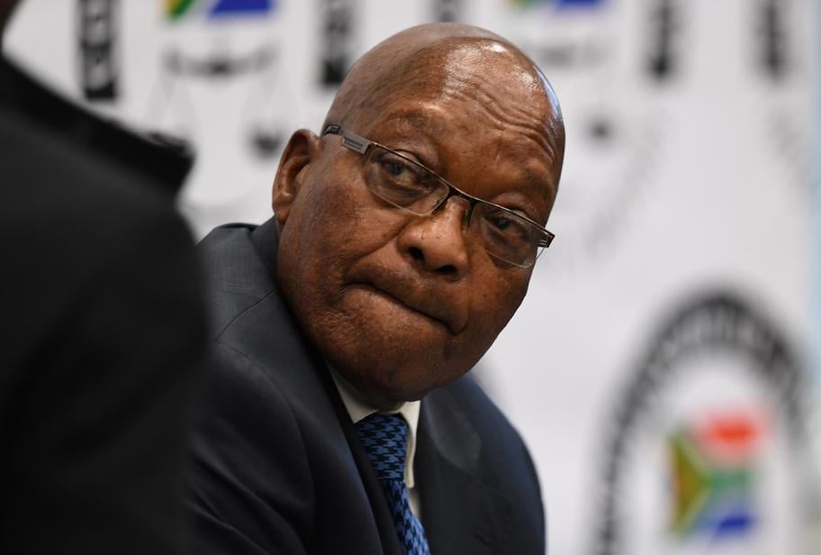 Former president Jacob Zuma at the Zondo commission of inquiry into state capture. Picture: Reuters