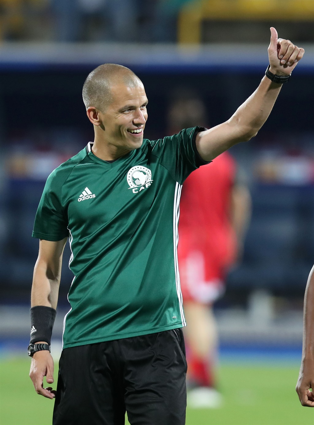 Referee, Victor Gomes during the 2019 Africa Cup of Nations 